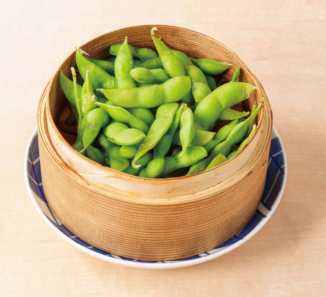蒸したて枝豆