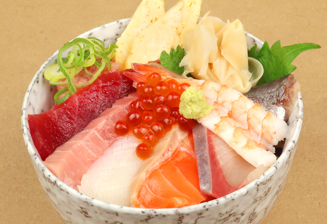 海鮮ネタ「9種」丼