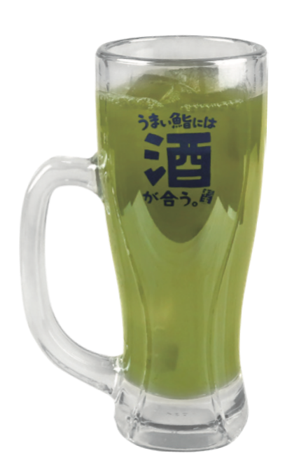 寿司屋の緑茶ハイ